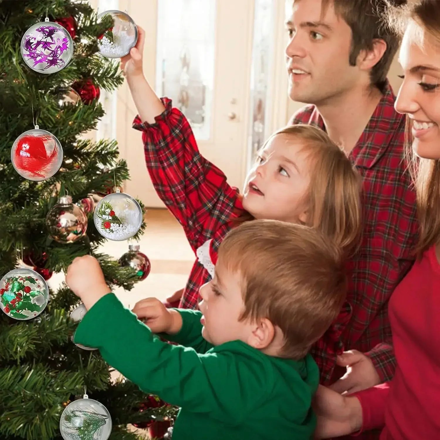 DIY Fillable Christmas Baubles - Clear Hanging Ornaments - Image 23