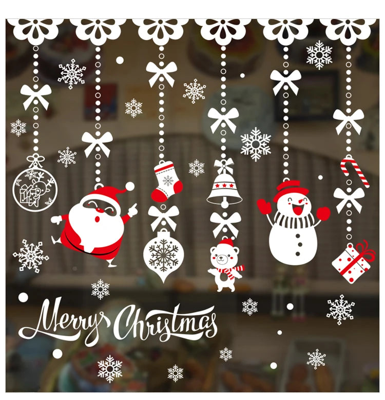 Festive Glass Door & Window Christmas Stickers - Image 11