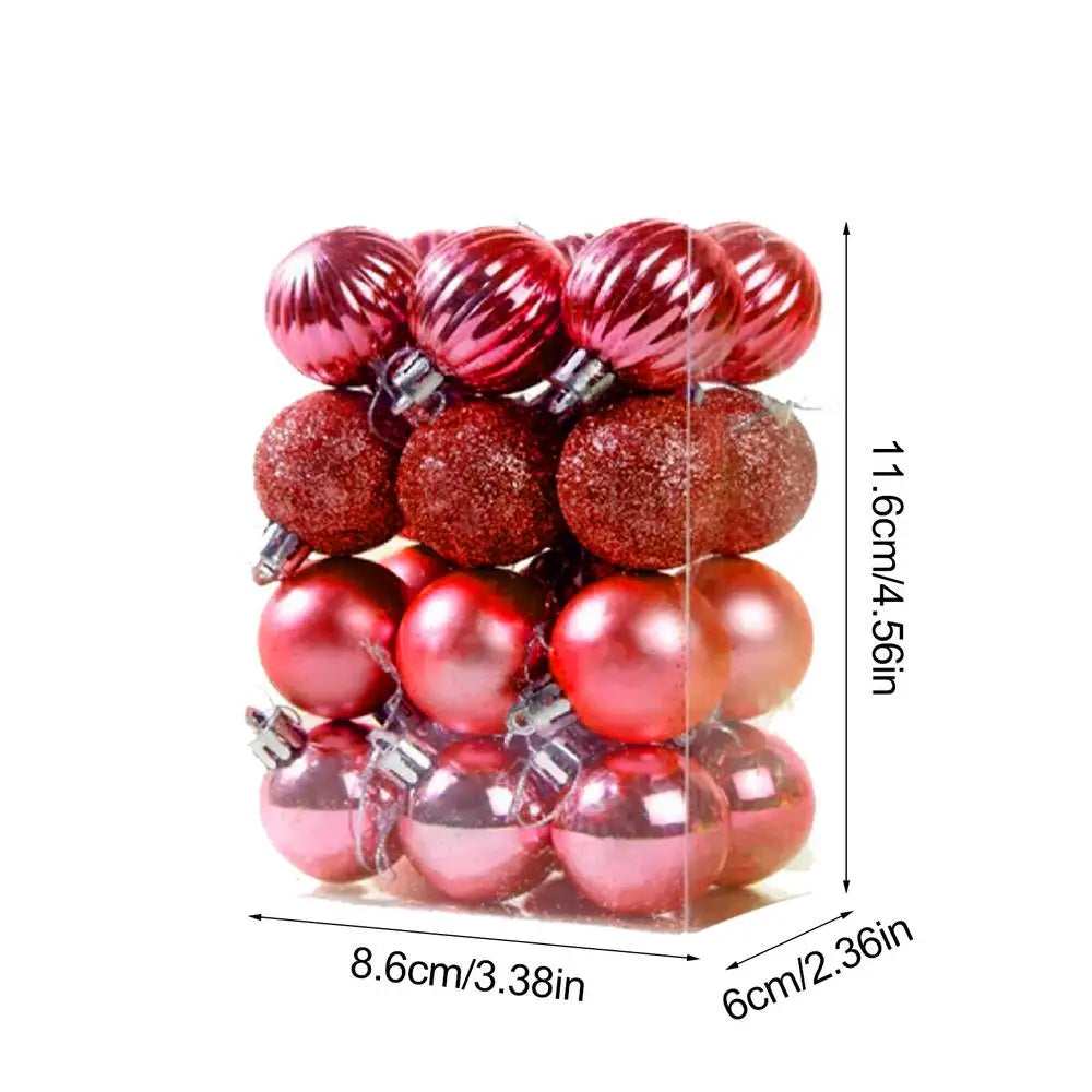 Shiny 3CM Christmas Tree Bauble Ornaments - Image 6