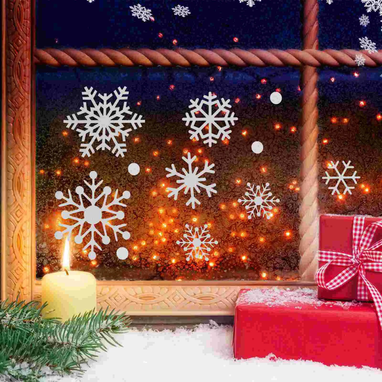 Festive Snowflake Window Stickers for Christmas Decor - Image 6