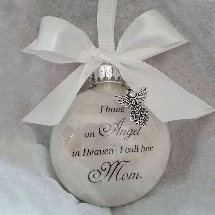 Heavenly Transparent Feather Ball Christmas Ornament - Image 4
