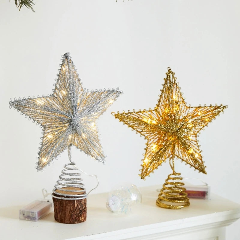 Shimmering Christmas Star Tree Topper Ornament - Image 17