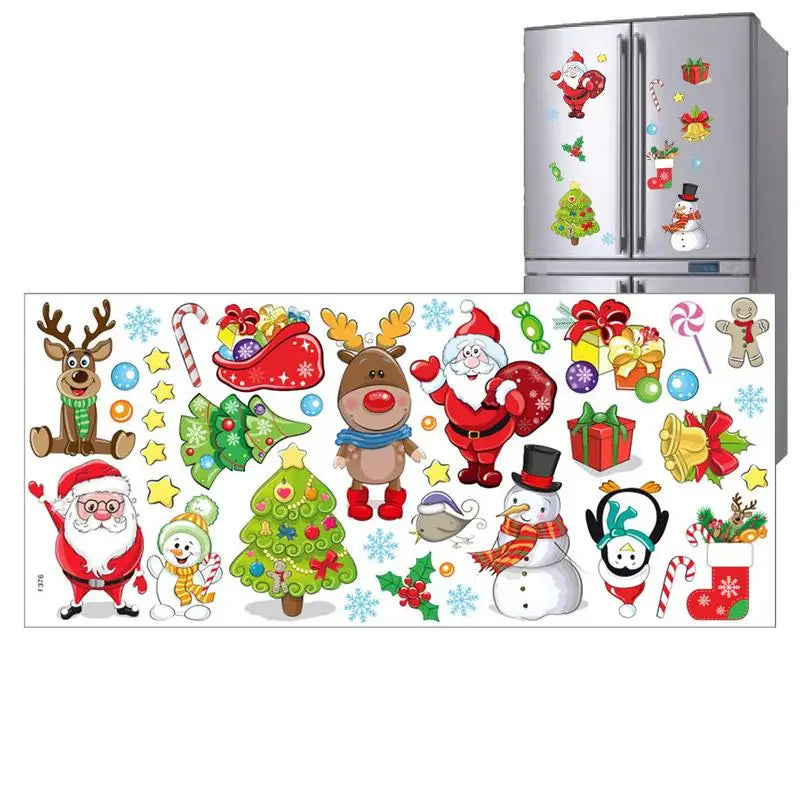 Festive Santa Claus Window Clings for Christmas!