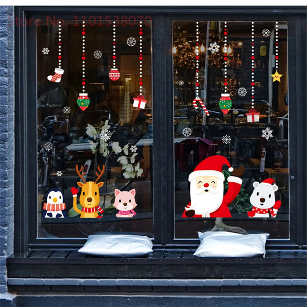 Removable Santa Claus & Christmas Tree Wall Stickers - Image 20
