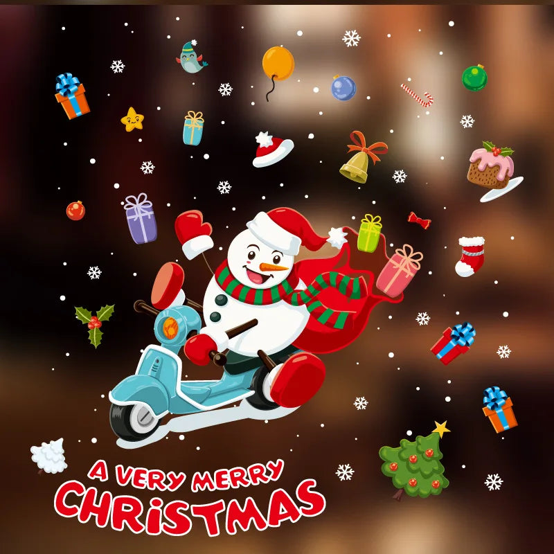 Festive Snowflake Window Clings for Christmas Cheer - Image 17
