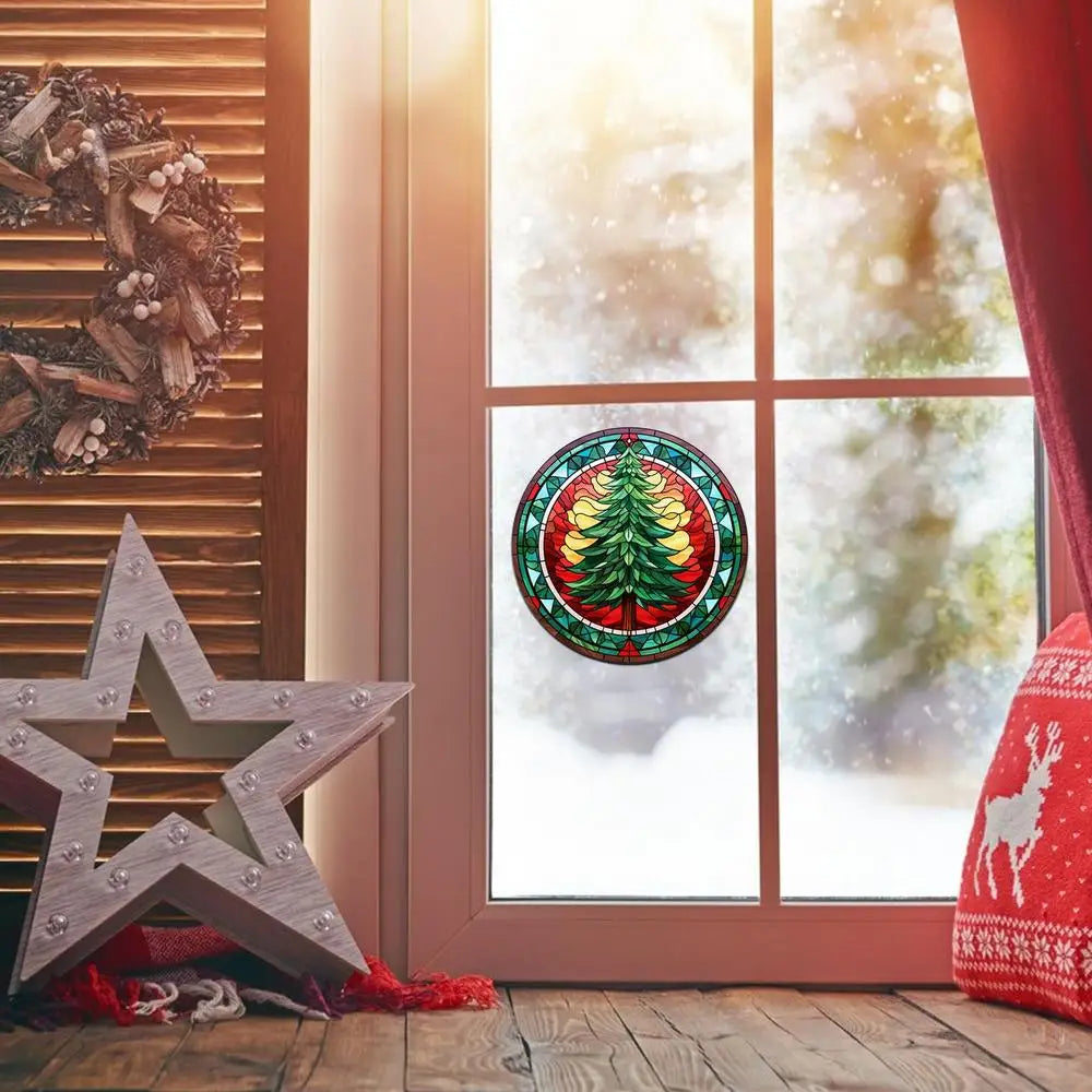 Festive Santa & Tree Christmas Window Stickers - Image 12
