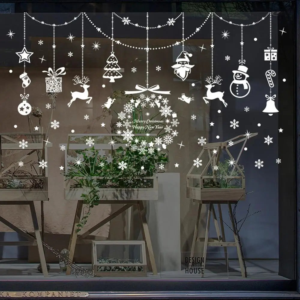 Festive Self-Adhesive Christmas Window Clings - Image 19