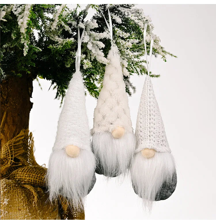 Set of 3 Christmas Gnome Elf Ornaments - Image 36