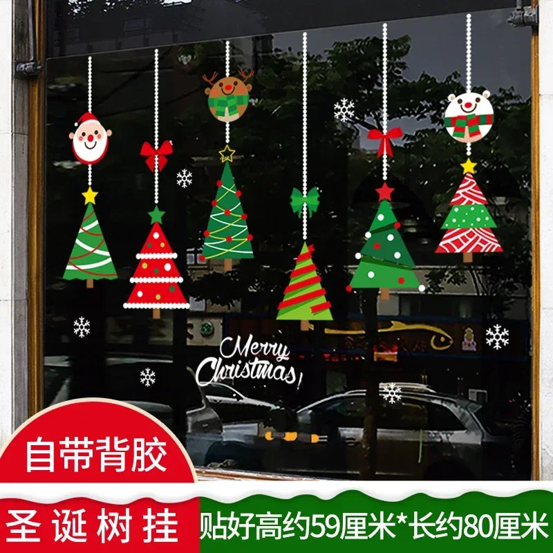 Festive Christmas Window Clings - Santa, Deer & Snowflakes - Image 25
