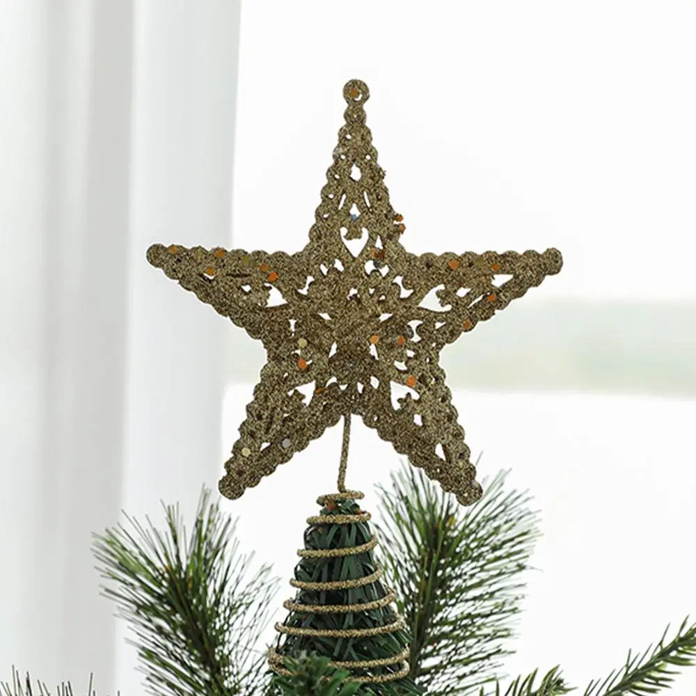 Sparkling Star Tree Topper for Festive Decor - Image 9