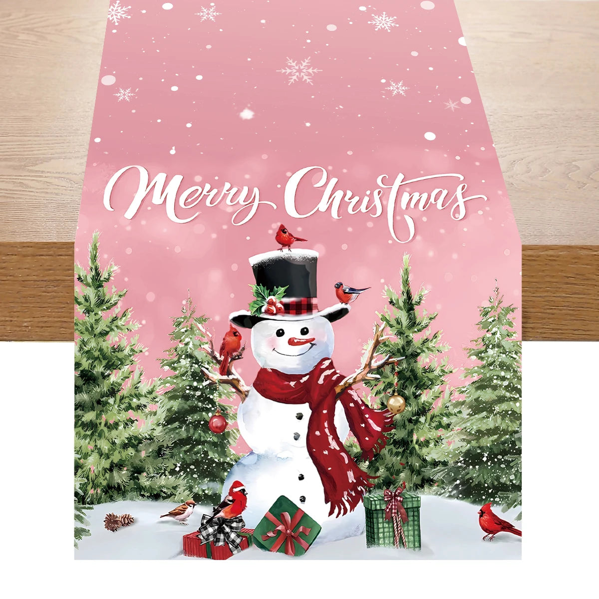 Festive Merry Christmas Table Runner for Holiday Cheer - Image 9