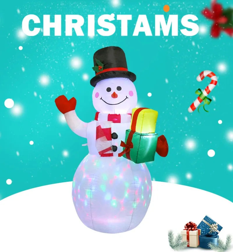 Festive Inflatable Snowman & Balloon Garden Decor - Image 15