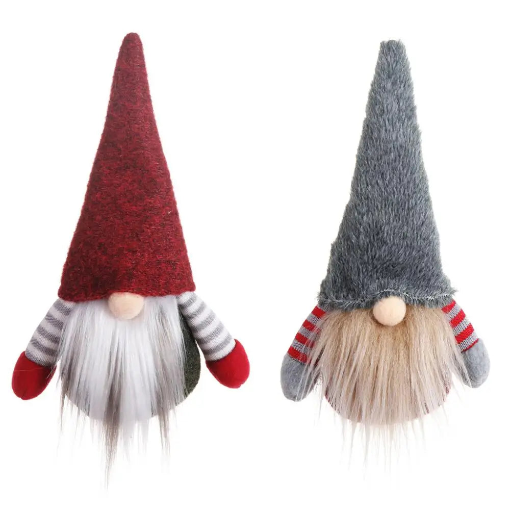 Whimsical Plush Gnome Hanging Ornament for Christmas - Image 8