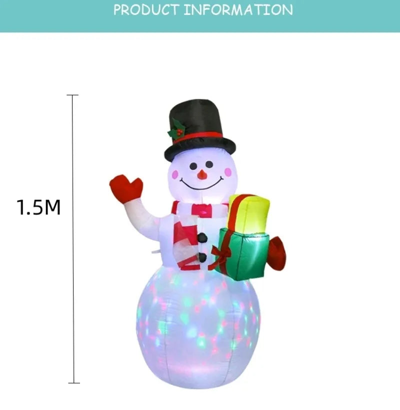 Festive Inflatable Snowman & Balloon Garden Decor - Image 16
