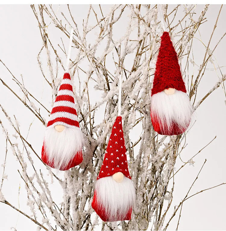Set of 3 Christmas Gnome Elf Ornaments - Image 37