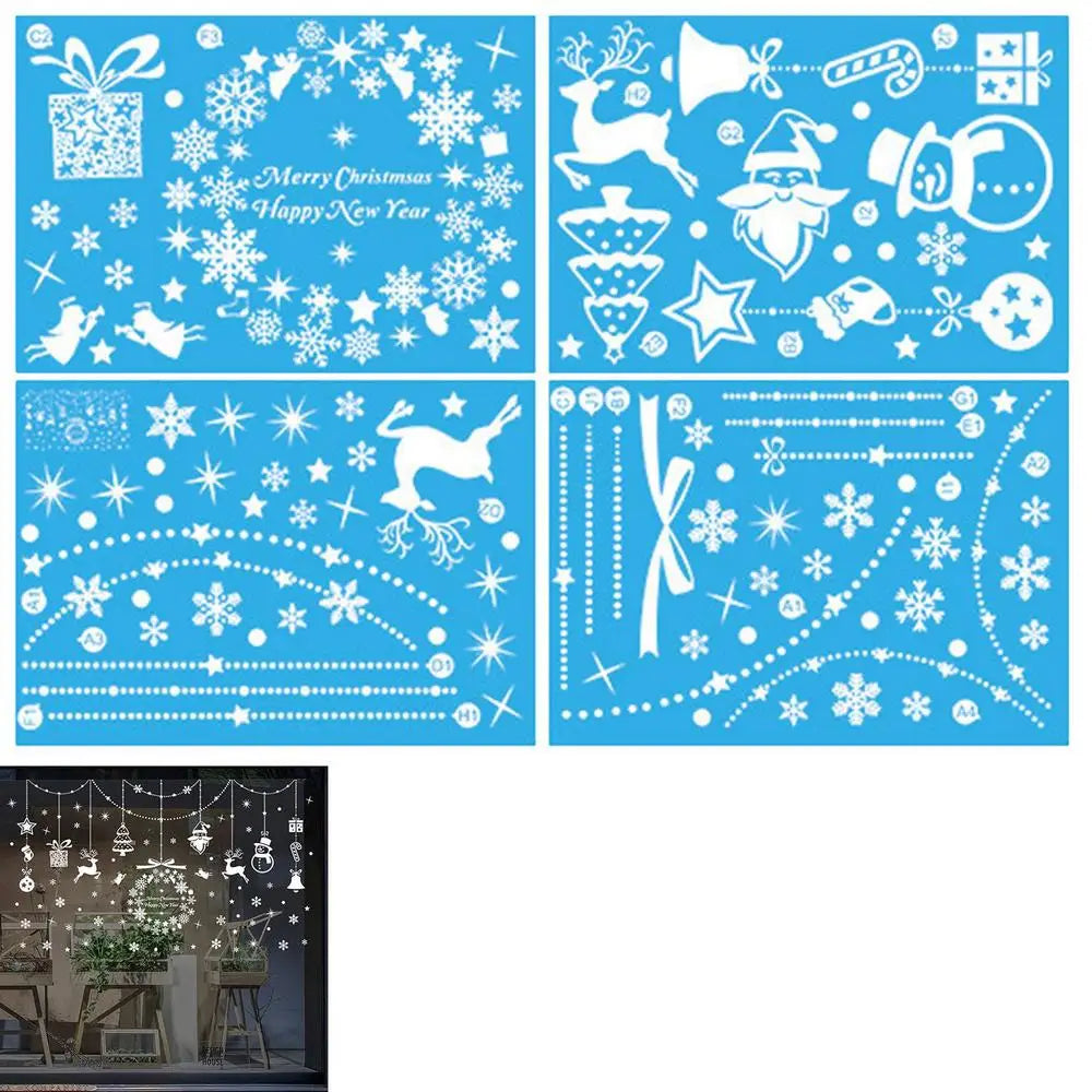 Festive Self-Adhesive Christmas Window Clings - Image 9