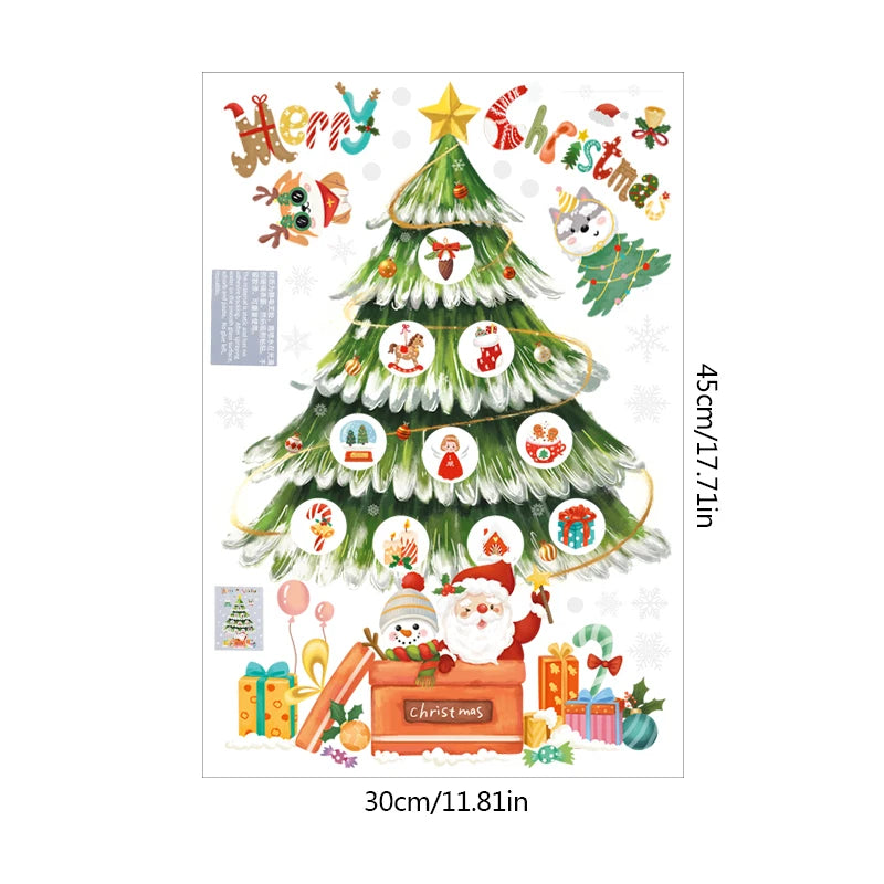 Festive Santa & Tree Window Stickers for Christmas - Image 11