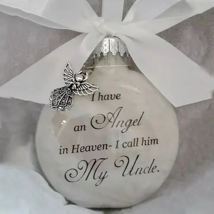 Heavenly Transparent Feather Ball Christmas Ornament - Image 9