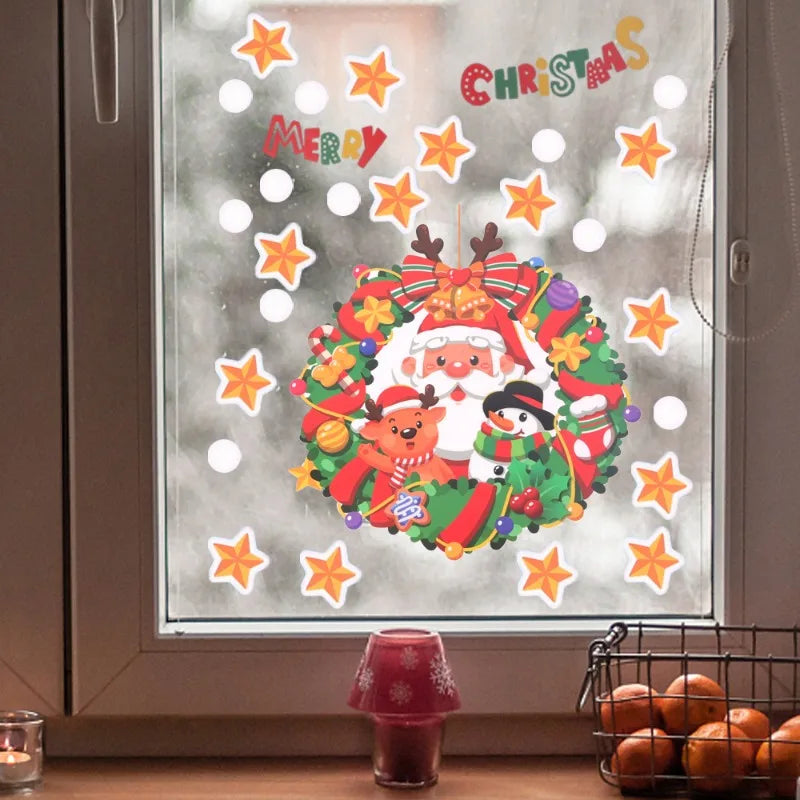 Festive Santa & Christmas Tree Window Stickers - Image 49