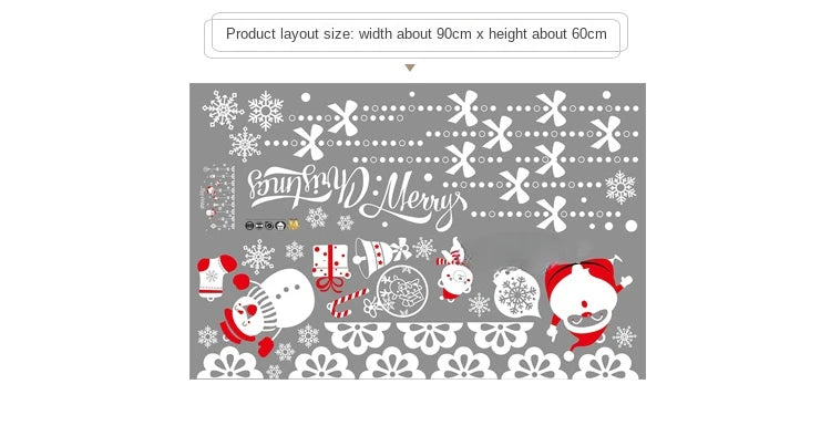 Festive Glass Door & Window Christmas Stickers - Image 7