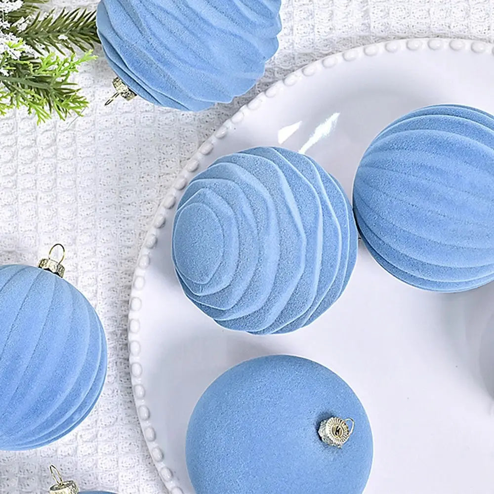 12pcs Plush Velvet Christmas Ball Ornaments - Image 11