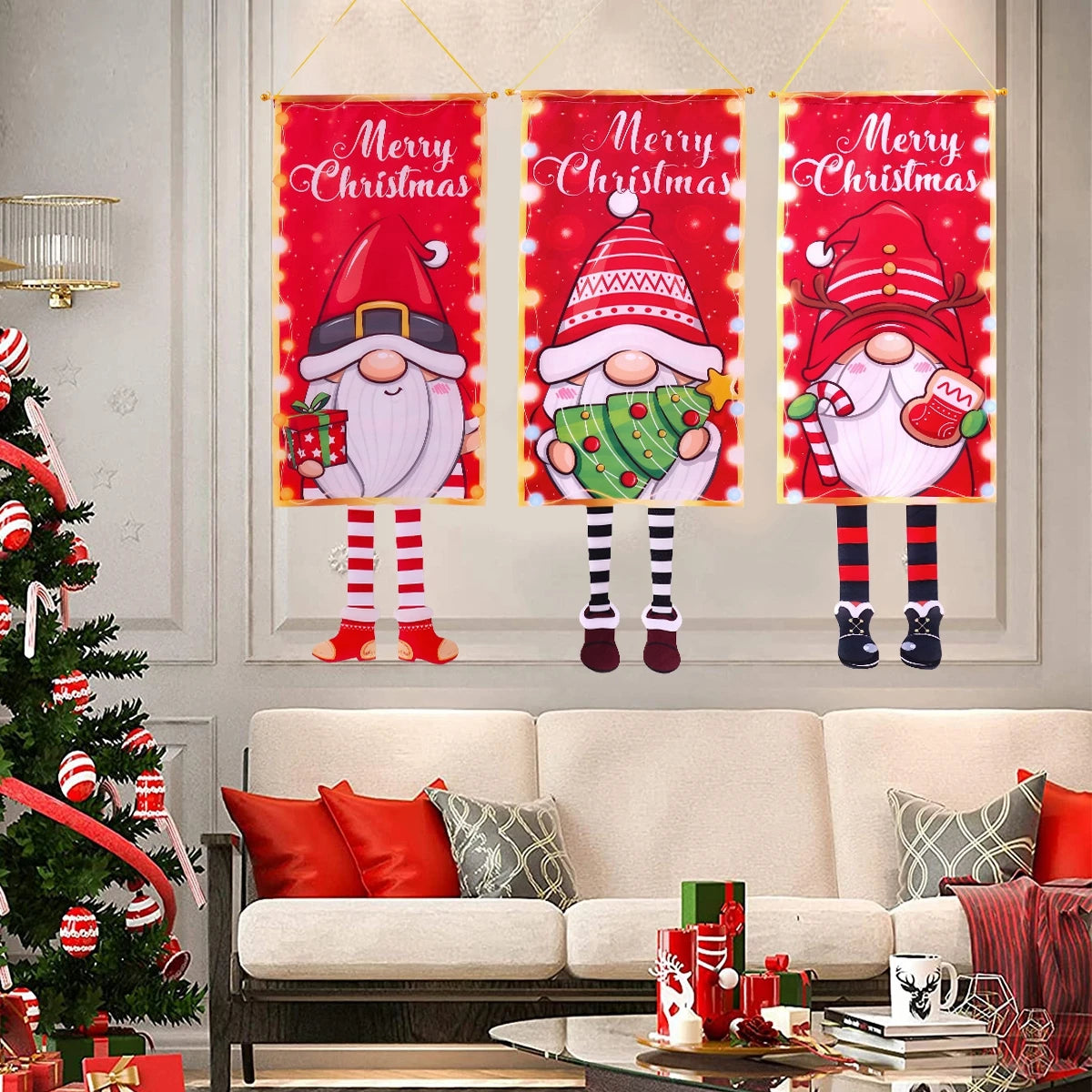 Christmas Hanging Flags for Festive Porch Decor - Image 9
