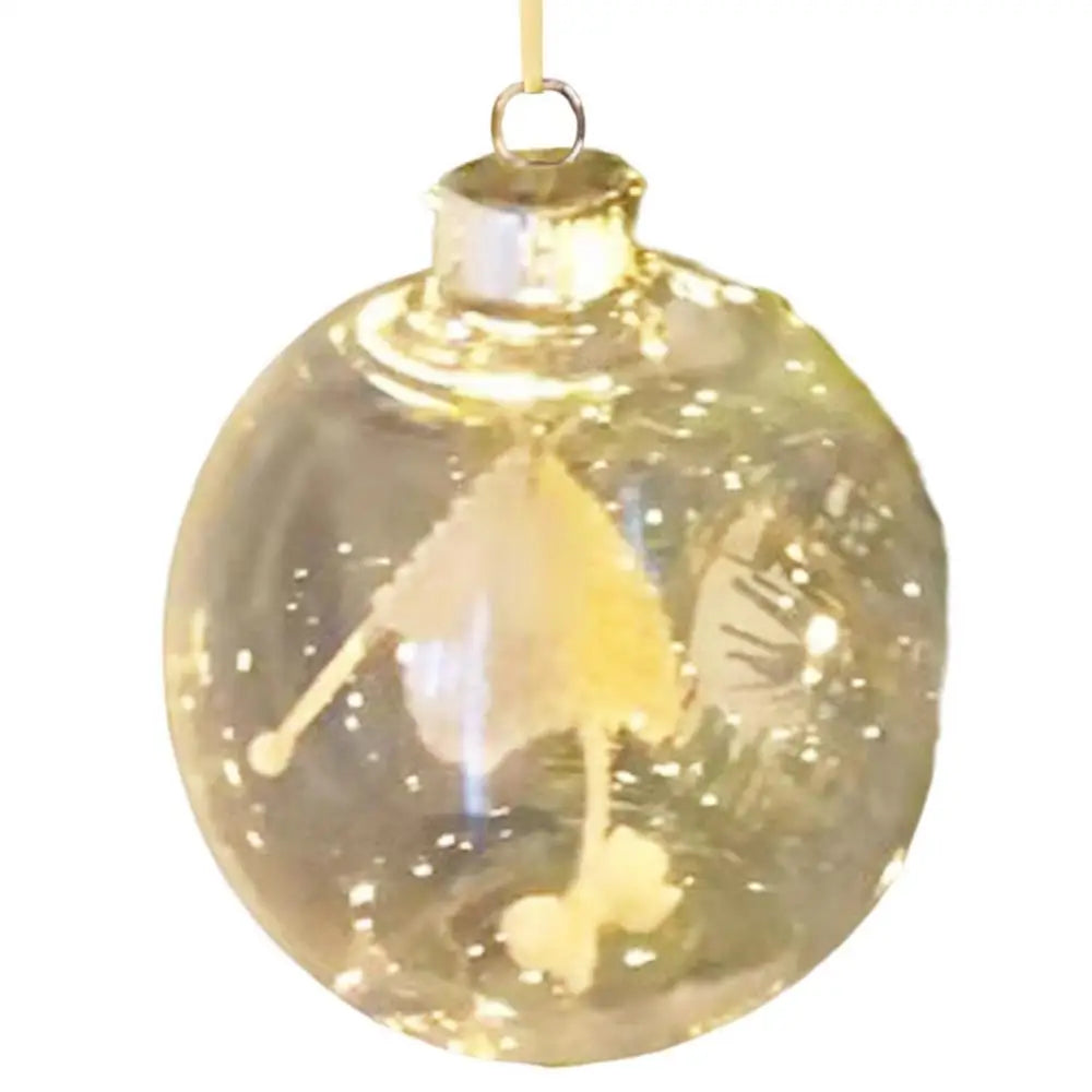 12cm Clear Christmas Tree Ball Ornaments - Image 14