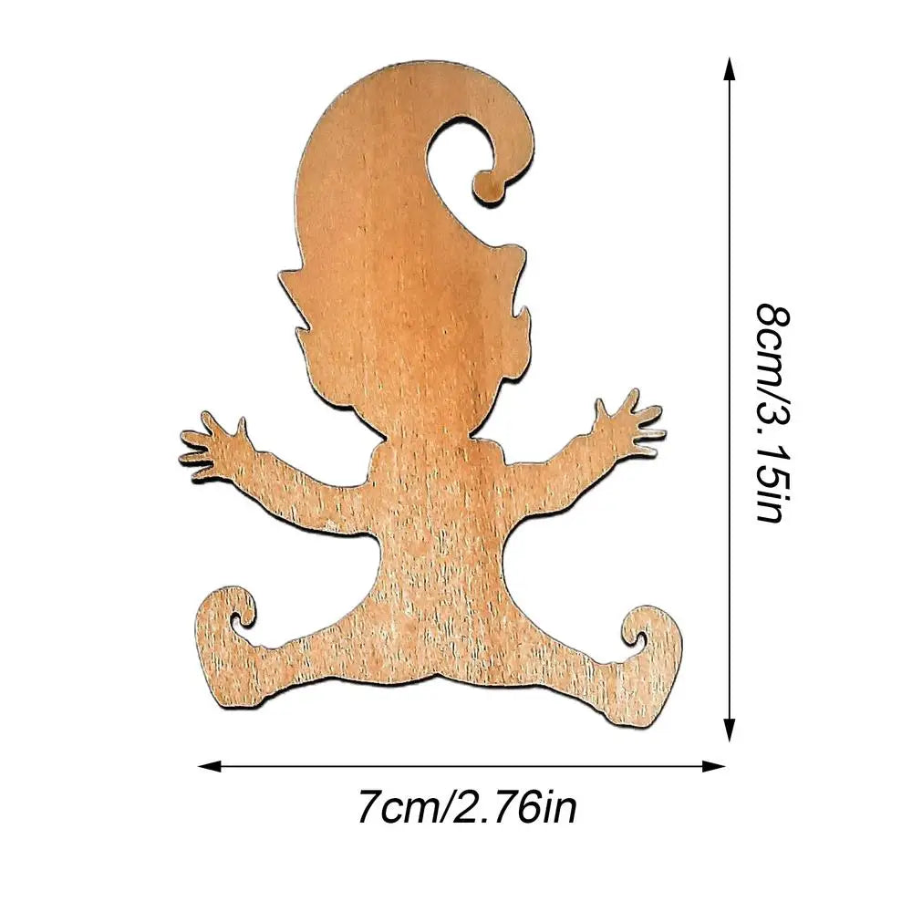Wooden Gnome Footprint Stencil for Christmas Decor - Image 6