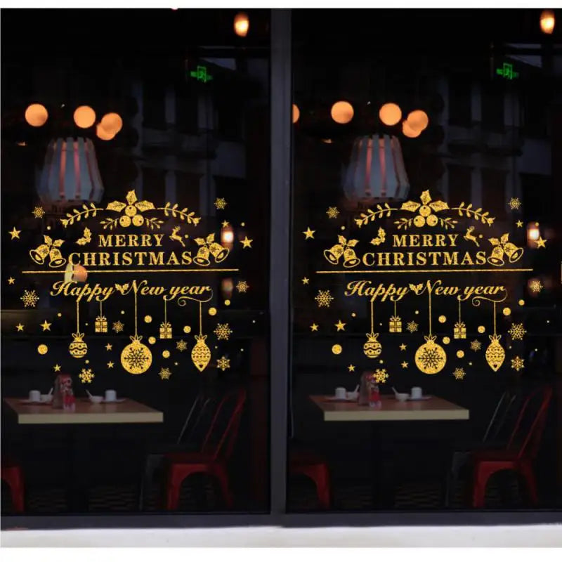 Festive Christmas Tree Window Clings - 1/2/4PCS - Image 5