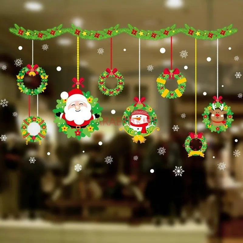 Festive Christmas PVC Window Clings for Decor - Image 12