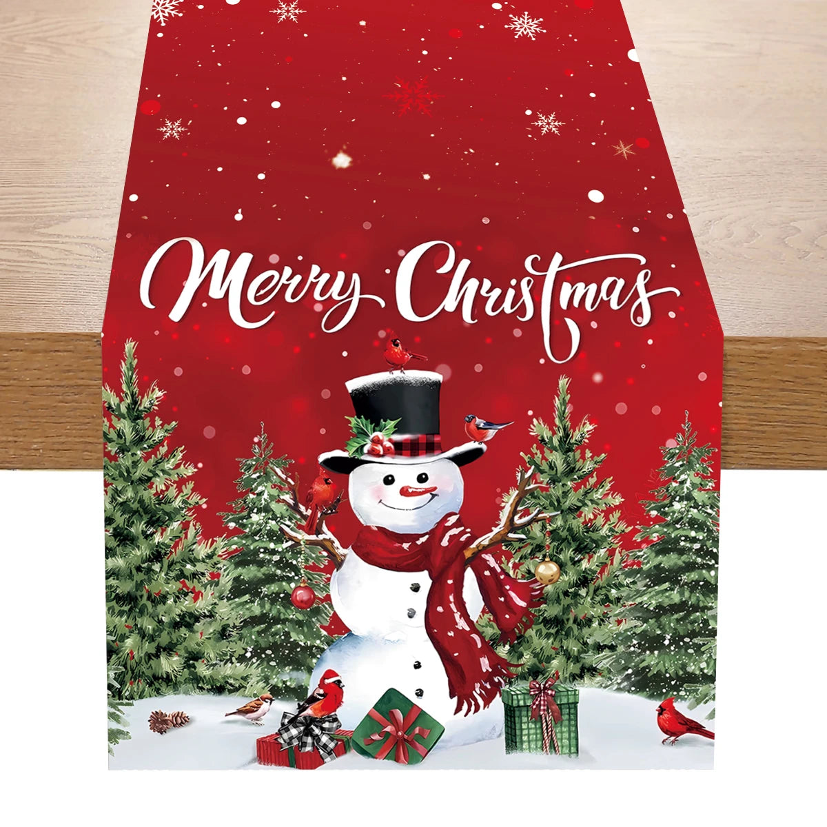 Festive Merry Christmas Table Runner for Holiday Cheer - Image 7