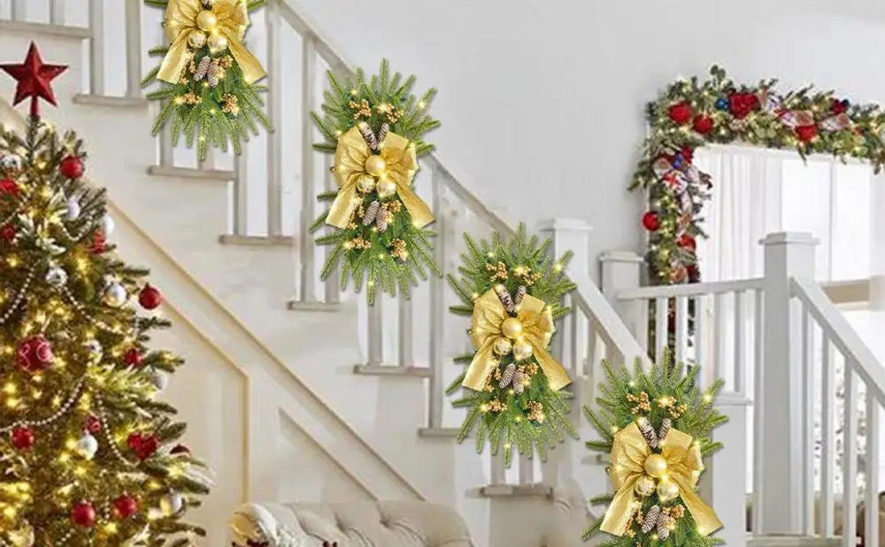 Festive Christmas Swag Garland for Stairs & Decor - Image 14