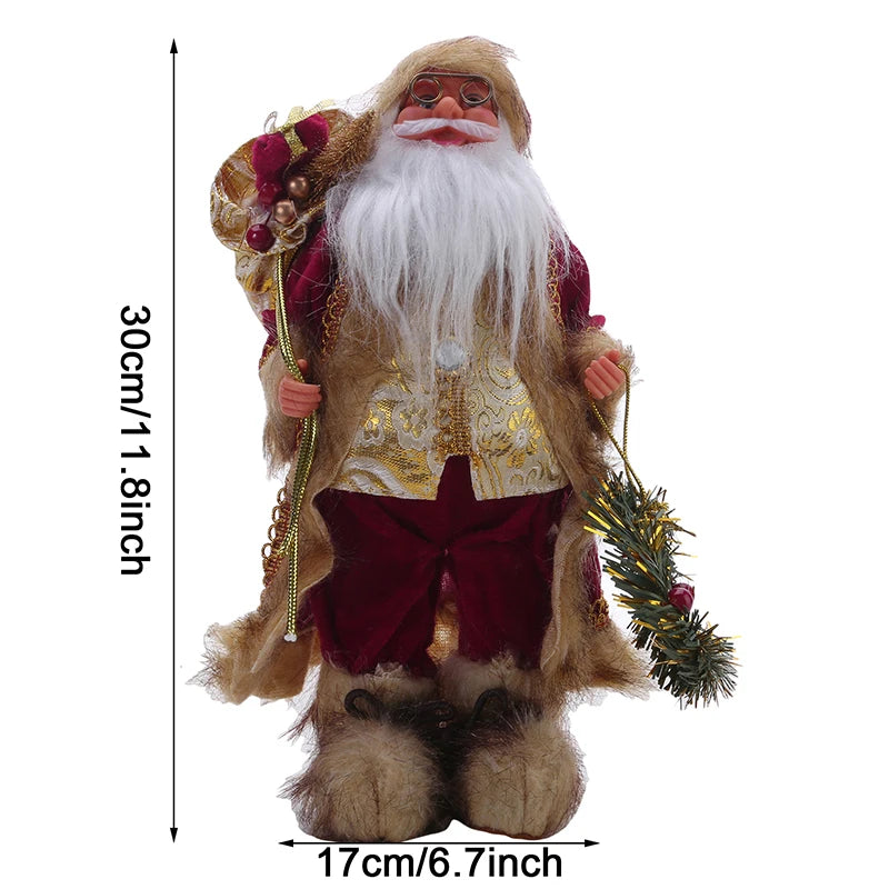 Festive Santa Claus Window Clings for Christmas - Image 15