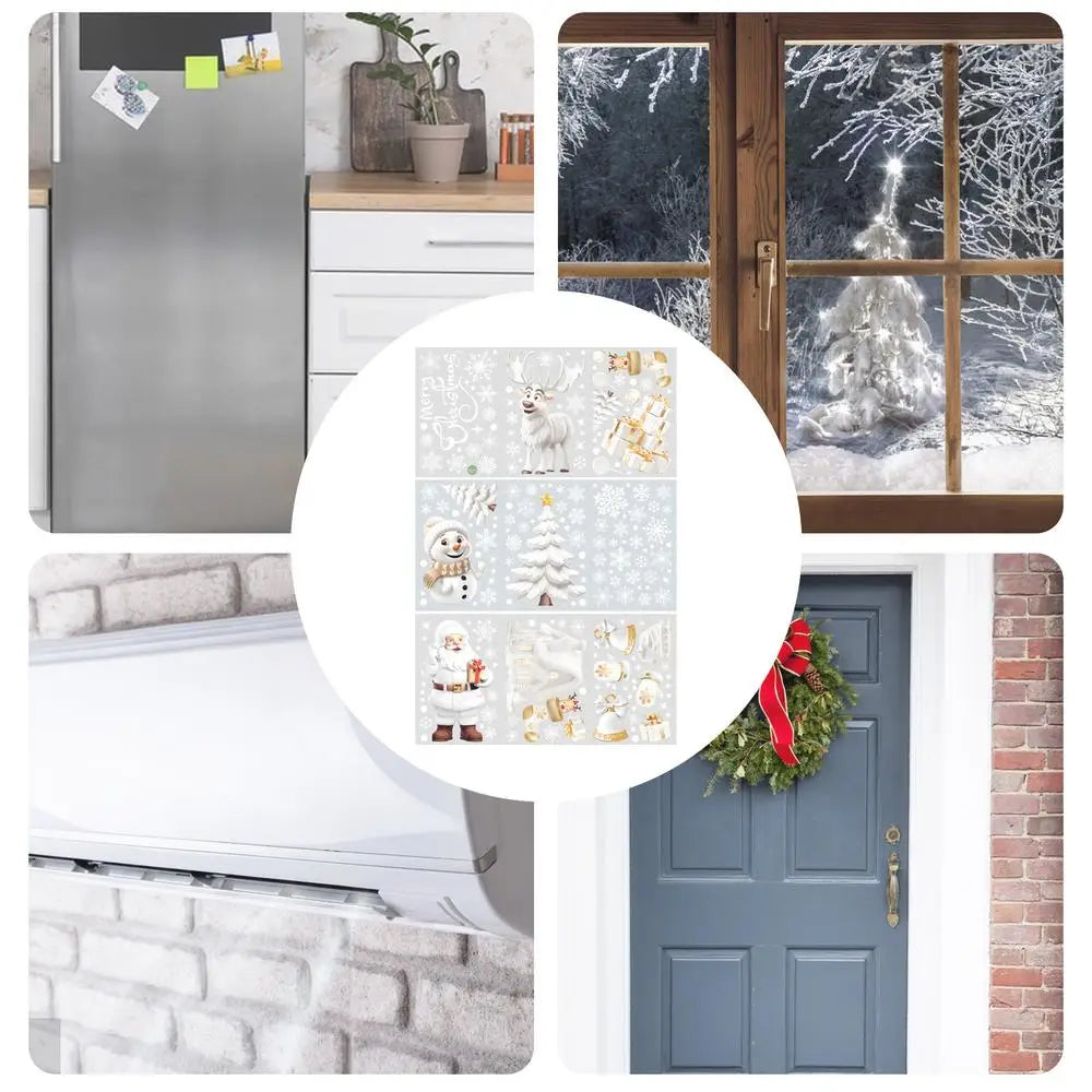 Festive Double-Sided Snowflake Window Stickers - Image 11