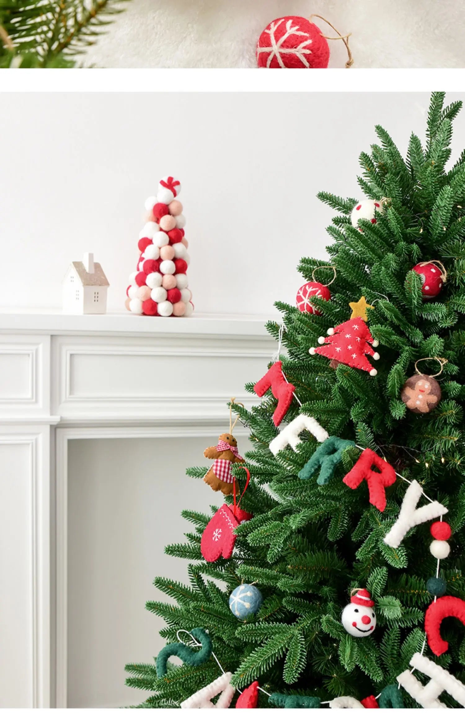 Festive Wool Felt Ball Christmas Decorations DIY - Image 23