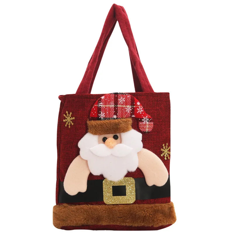 Whimsical Christmas Gift Bags: Santa, Snowman & Elk - Image 10