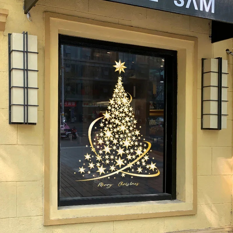 Festive Christmas Window Clings - Santa, Deer & Snowflakes - Image 9