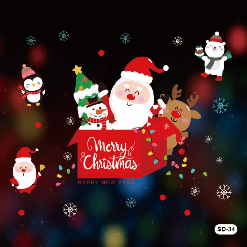 Festive PVC Window Clings for Christmas Cheer - Image 11