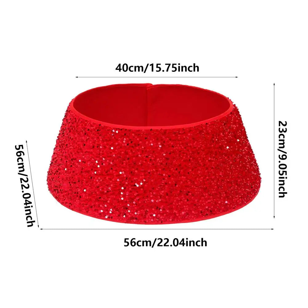 Sparkling Sequin Christmas Skirt for Festive Decor - Image 8