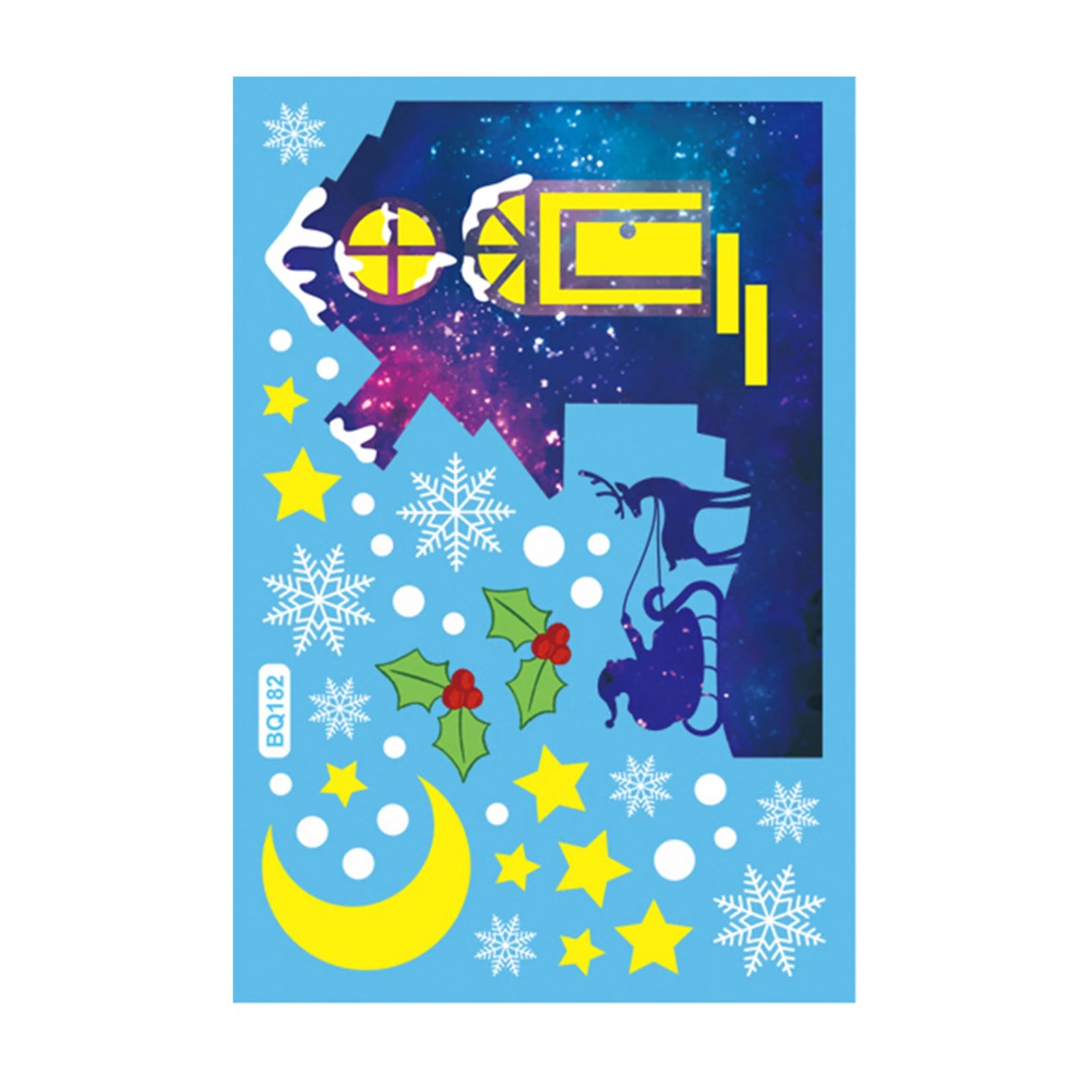 Festive Christmas Window Clings for Holiday Decor - Image 7