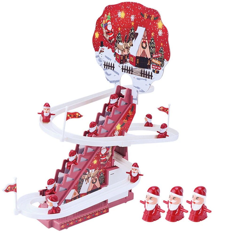 Santa Claus Electric Climbing Ladder Ornament