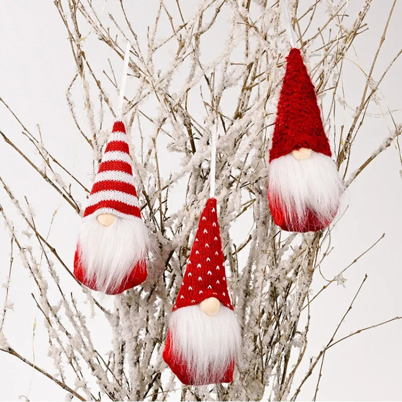 Handmade Mini Plush Christmas Gnome Ornaments - Image 15