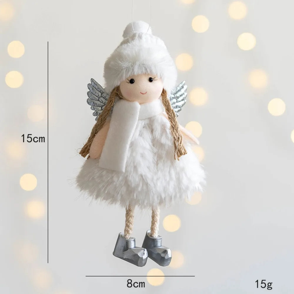 Charming Plush Angel Girl Christmas Tree Ornament