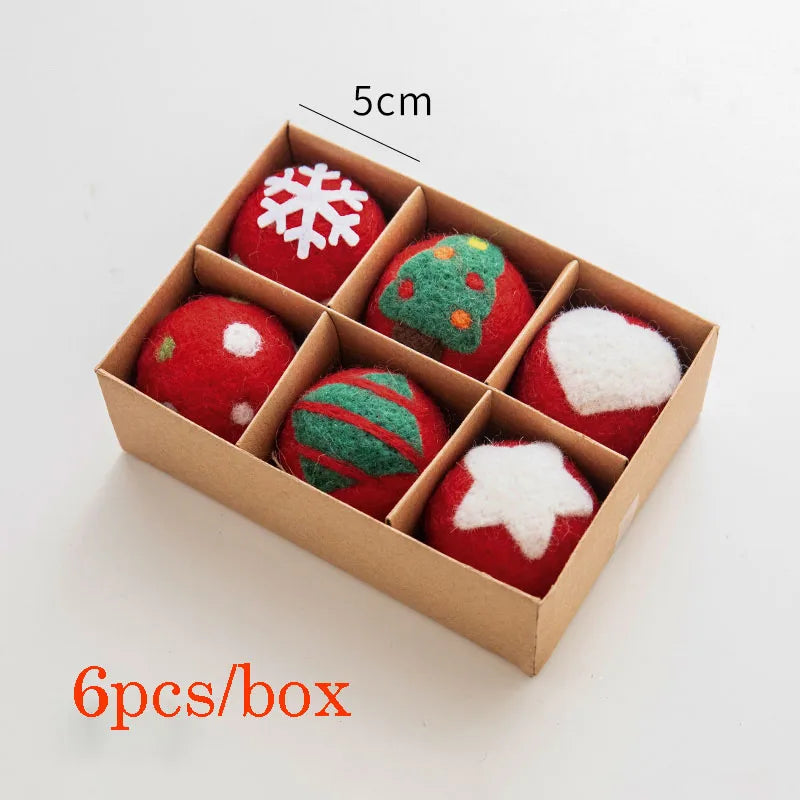 Festive Wool Felt Ball Christmas Decorations DIY - Image 8