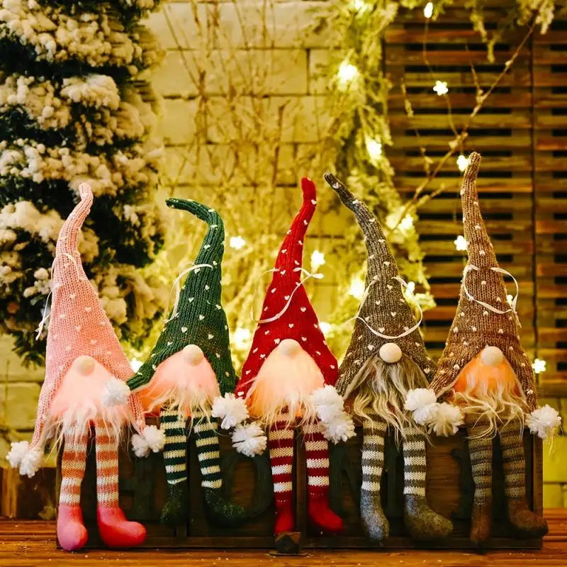 Light-Up Plush Gnome Doll for Christmas Decor - Image 3