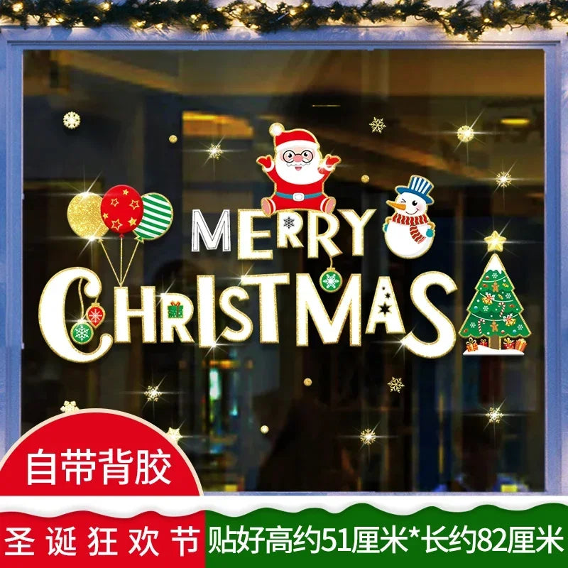 Festive Christmas Window Clings - Santa, Deer & Snowflakes - Image 20