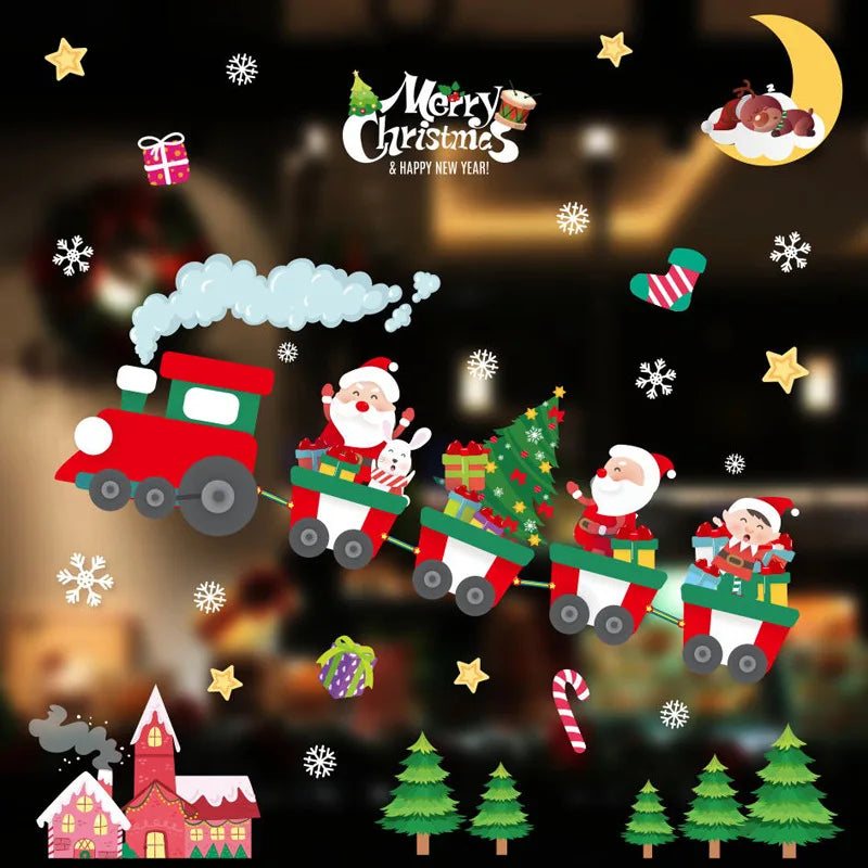 Festive PVC Window Clings for Christmas Cheer - Image 6