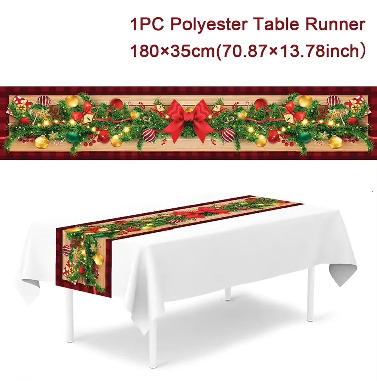 Festive Merry Christmas Table Runner for Holiday Cheer - Image 33