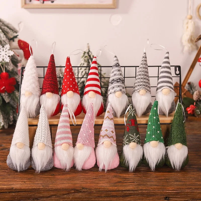 Handmade Mini Plush Christmas Gnome Ornaments - Image 14