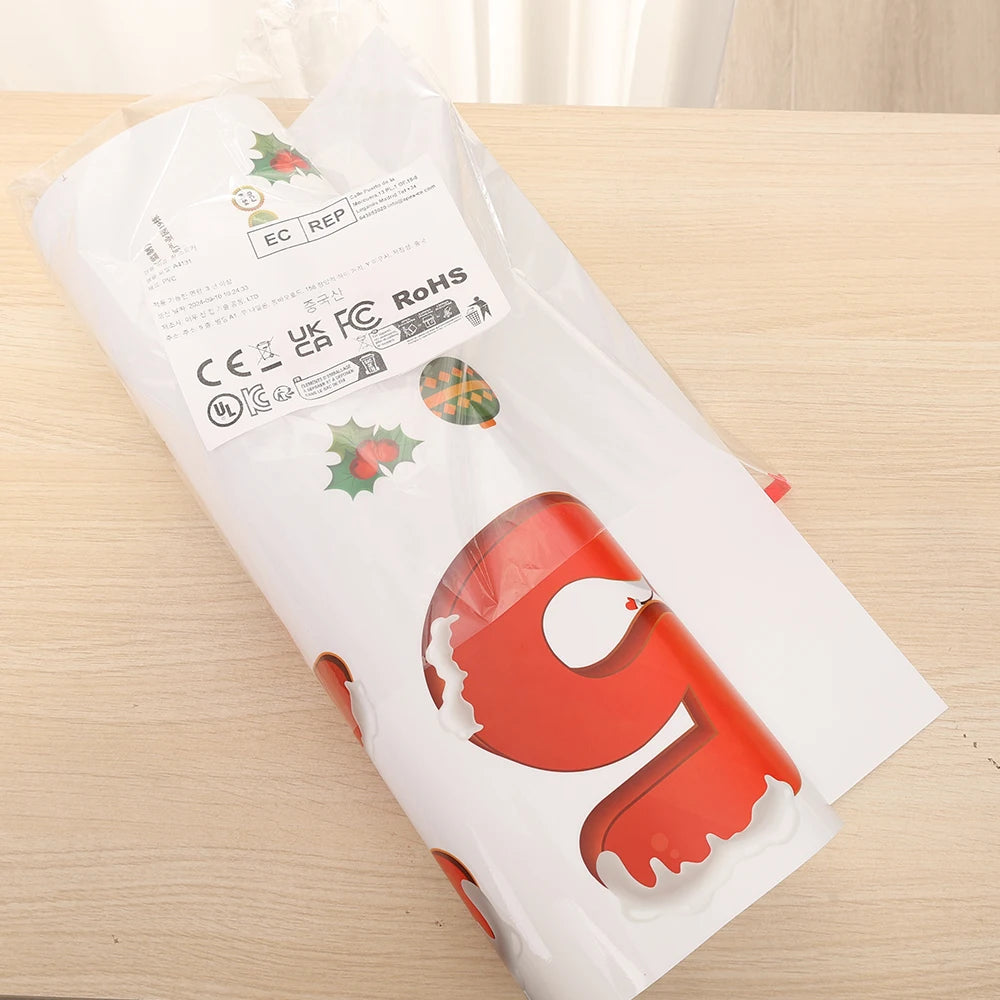 Festive Santa & Snowman Static Cling Stickers - Image 18